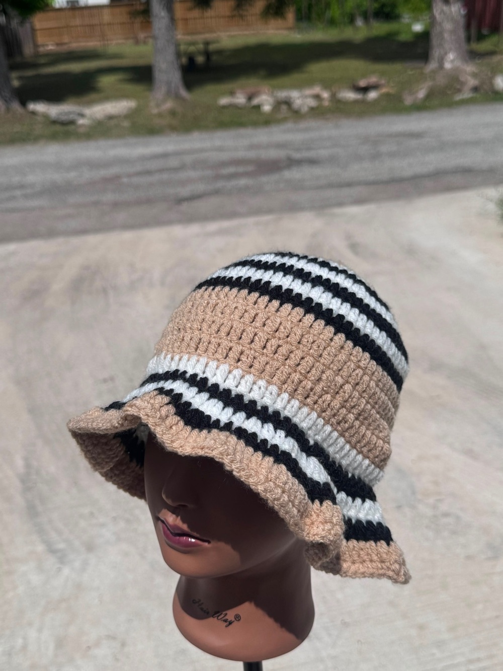Handmade Crochet Ruffle Hat - Picture 10 of 15